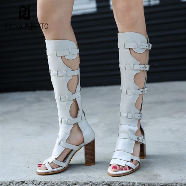 prova perfetto summer boots hollow out women gladiator sandals chunky high heels straps knee sandalias mujer, Black
prova perfetto summer boots hollow out women gladiator sandals chunky high heels straps knee sandalias mujer, Black