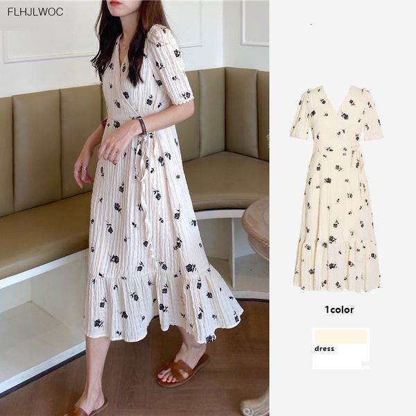 casual dresses korea chic gentle lady summer women feminine temperament retro vintage floral printed lace-up bow tie cute b5n2, Black;gray
casual dresses korea chic gentle lady summer women feminine temperament retro vintage floral printed lace-up bow tie cute b5n2, Black;gray