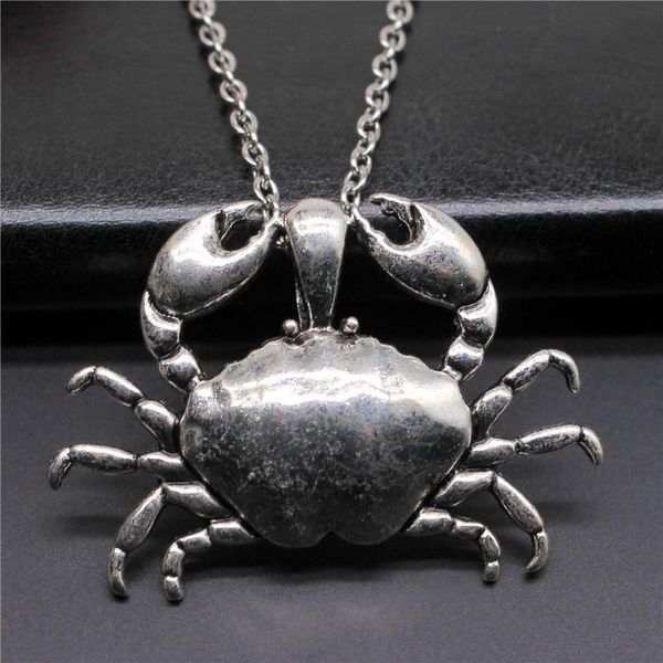 pendant necklaces 1 piece 38x54mm crab charms necklace for women drop supplier pendants female gift, Silver
pendant necklaces 1 piece 38x54mm crab charms necklace for women drop supplier pendants female gift, Silver