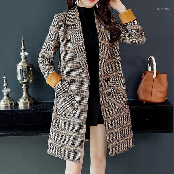 fashion korean vintage plus cotton wool jacket women slim plaid coat warm thicken mid-length female woolen jackets women's & blends, Black
fashion korean vintage plus cotton wool jacket women slim plaid coat warm thicken mid-length female woolen jackets women's & blends, Black