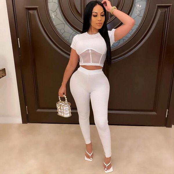 crop set clothing womenpant summer two piece and matching sets party 2 club outfits, White
crop set clothing womenpant summer two piece and matching sets party 2 club outfits, White