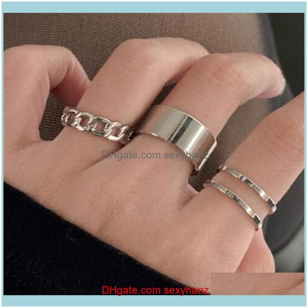 jewelryeuropean and american female sier color 3 pcs / set index finger ring hip hop lady open jewelry aessories cluster rings drop delivery, Golden;silver
jewelryeuropean and american female sier color 3 pcs / set index finger ring hip hop lady open jewelry aessories cluster rings drop delivery, Golden;silver