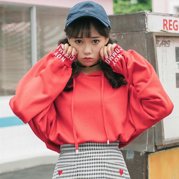 women's hoodies & sweatshirts 2021 tunic harajuku ulzzang autumn winter loose casual letter print female korean kawaii hoody for women, Black
women's hoodies & sweatshirts 2021 tunic harajuku ulzzang autumn winter loose casual letter print female korean kawaii hoody for women, Black
