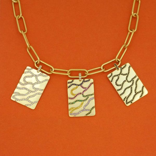 geometric rectangle leopard necklace for women gold fashion jewelry gifts cz rainbow diy pendant choker chunky chain necklaces, Silver
geometric rectangle leopard necklace for women gold fashion jewelry gifts cz rainbow diy pendant choker chunky chain necklaces, Silver