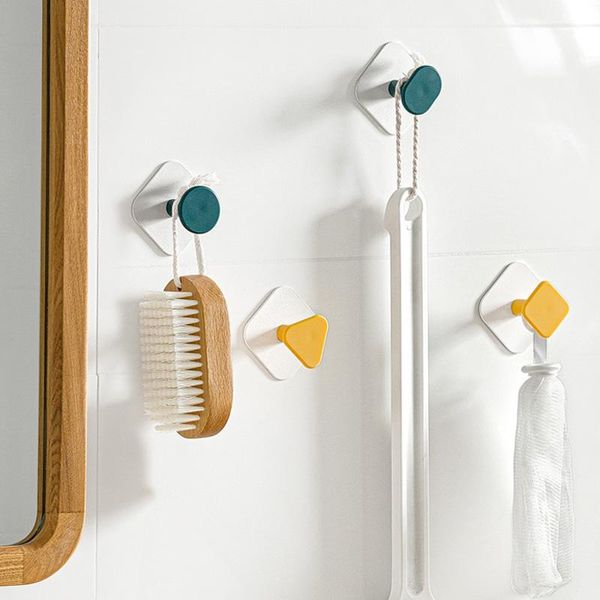 4pcs two color splicing geometric hooks creative kitchen bathroom tableware hanger multi-purpose storage decoration & rails
4pcs two color splicing geometric hooks creative kitchen bathroom tableware hanger multi-purpose storage decoration & rails