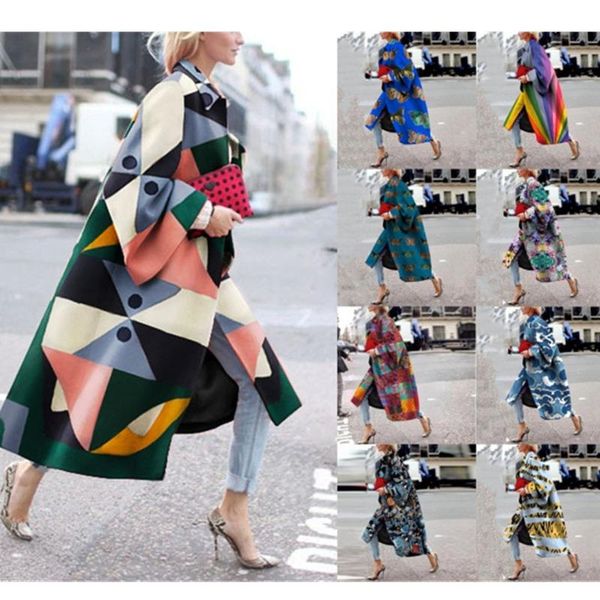 women's trench coats 2021 launch loose oversized 5xl long coat plaid colorful print lady cloak windbreaker spring fall outerwear, Tan;black
women's trench coats 2021 launch loose oversized 5xl long coat plaid colorful print lady cloak windbreaker spring fall outerwear, Tan;black