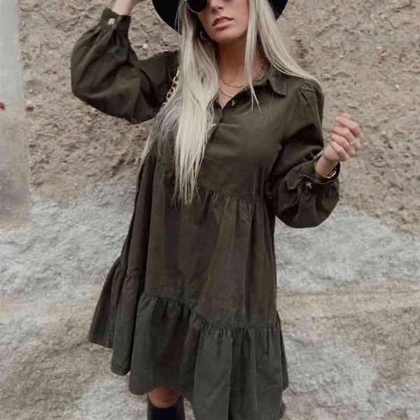 vintage woman dark green ruffle cotton dress spring fashion ladies soft a-line es female chic streetwear 210515, Black;gray
vintage woman dark green ruffle cotton dress spring fashion ladies soft a-line es female chic streetwear 210515, Black;gray