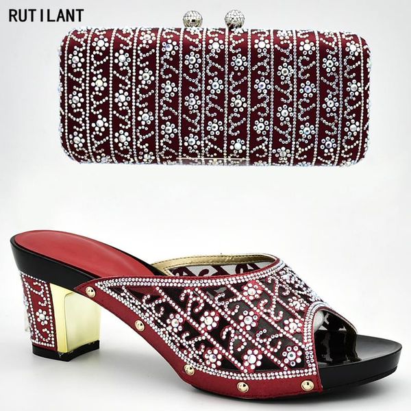 dress shoes latest italian and bags set decorated with rhinestone nigerian party pumps luxury designer for ladies slip on, Black
dress shoes latest italian and bags set decorated with rhinestone nigerian party pumps luxury designer for ladies slip on, Black