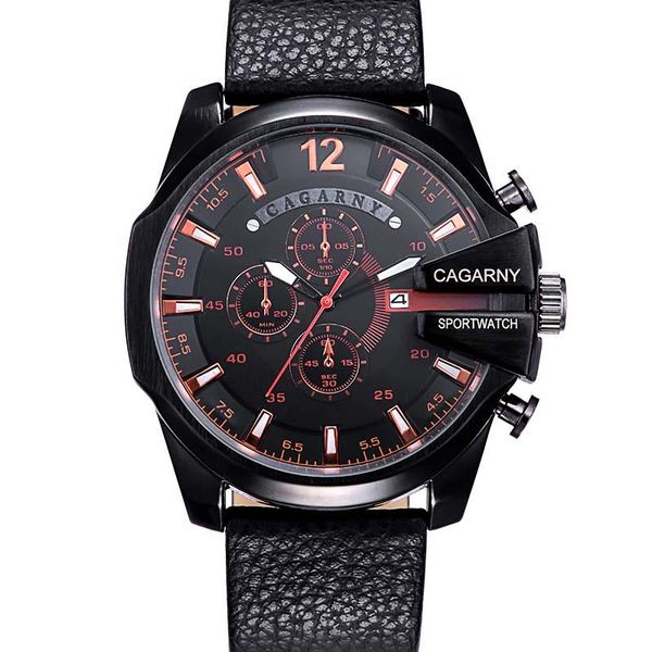 wristwatches cagarny men sport watches leather strap military watch relogio masculino male clock, Slivery;brown
wristwatches cagarny men sport watches leather strap military watch relogio masculino male clock, Slivery;brown