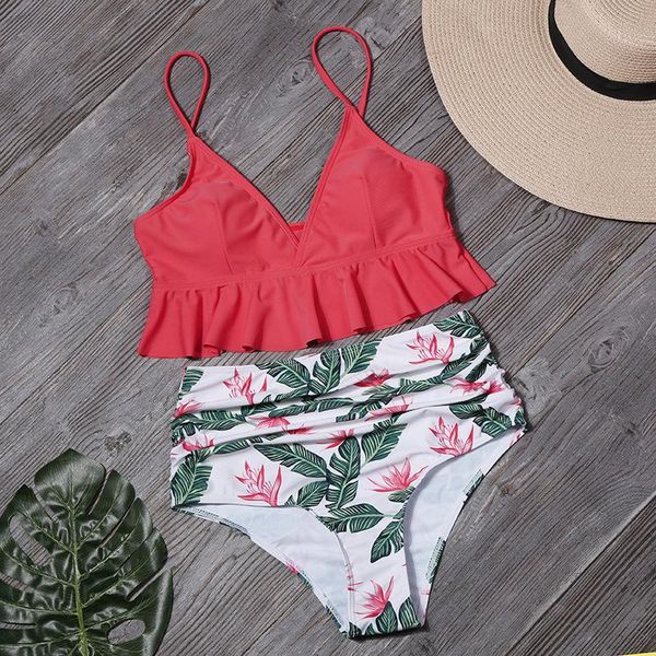 women's swimwear swimsuit ruffled bikini high waist cotton two-piece suit striped swimming for women 2 pieces, White;black
women's swimwear swimsuit ruffled bikini high waist cotton two-piece suit striped swimming for women 2 pieces, White;black