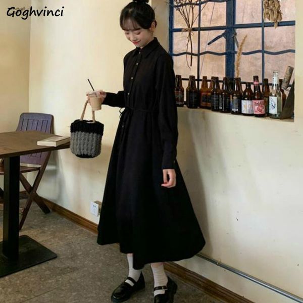 long sleeve plus size 2xl dress women preppy style solid simple ulzzang stylish all-match sweet vintage pleated slim elegant casual dresses, Black;gray
long sleeve plus size 2xl dress women preppy style solid simple ulzzang stylish all-match sweet vintage pleated slim elegant casual dresses, Black;gray