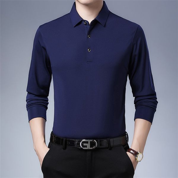 polo shirt men's slim fit middle-aged and young men's autumn t-shirt thin lapel solid long sleeve t-shirt men, White;black
polo shirt men's slim fit middle-aged and young men's autumn t-shirt thin lapel solid long sleeve t-shirt men, White;black