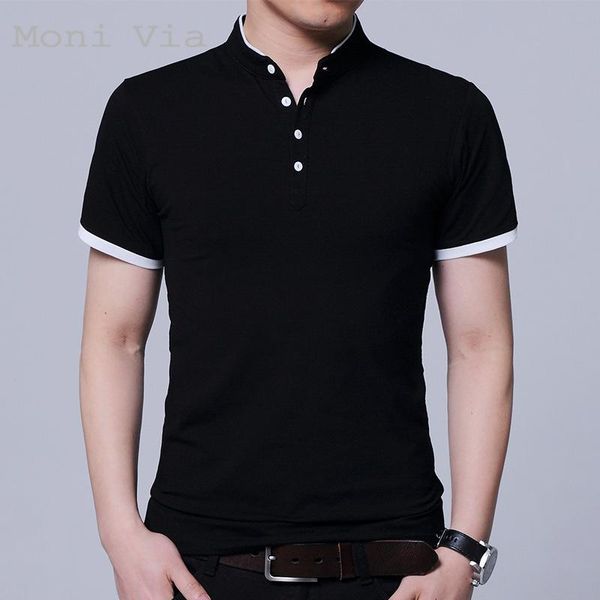 men's t-shirts 2021 summer t-shirt for men solid color short-sleeve cotton mandarin collar shirts mens leisure slim brand male, White;black
men's t-shirts 2021 summer t-shirt for men solid color short-sleeve cotton mandarin collar shirts mens leisure slim brand male, White;black