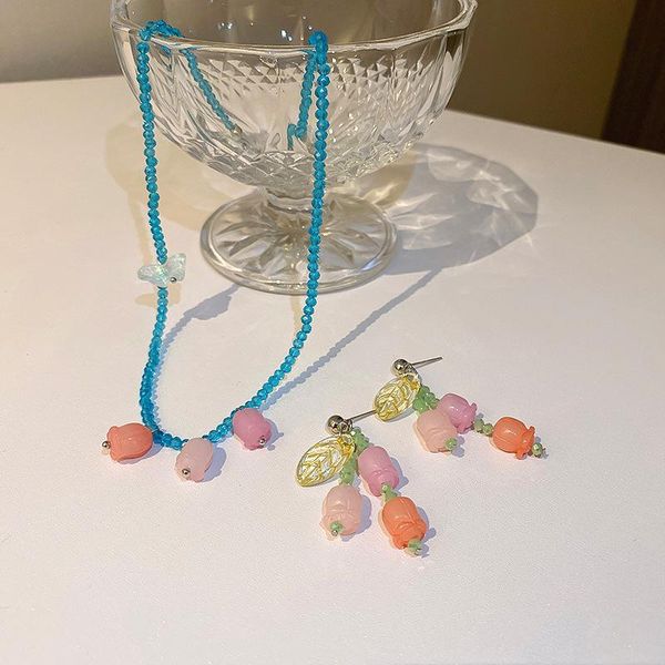 earrings & necklace origin summer stylish vintage crystal resin leaf flower dangle earring for women sweet multicolor plant tassel jewelry, Silver
earrings & necklace origin summer stylish vintage crystal resin leaf flower dangle earring for women sweet multicolor plant tassel jewelry, Silver
