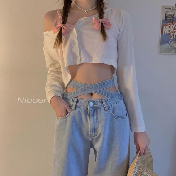 women's jeans korean version of the retro small waist light blue tie high loose casual bf wide-leg denim trousers women
women's jeans korean version of the retro small waist light blue tie high loose casual bf wide-leg denim trousers women