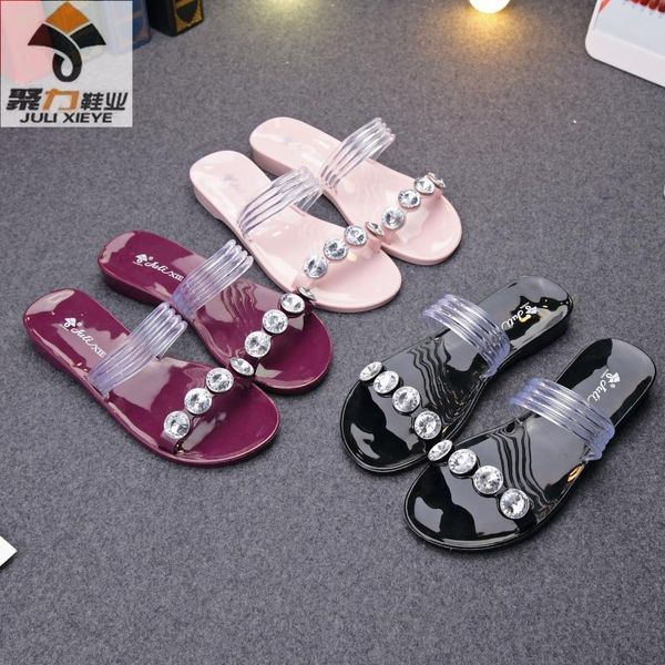 slippers swyivy pvc plastic shoe women summer crystal 2021 transparent casual holiday beach slides lady flat slipper, Black
slippers swyivy pvc plastic shoe women summer crystal 2021 transparent casual holiday beach slides lady flat slipper, Black