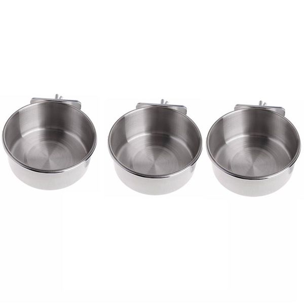 bird feeding tray cup stainless steel parrot animal cage water bowl holder with clamp other supplies
bird feeding tray cup stainless steel parrot animal cage water bowl holder with clamp other supplies