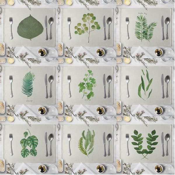 mats & pads fashion print rectangle green leaf western style table pad cut placemat for dinner kitchen 40x30cm
mats & pads fashion print rectangle green leaf western style table pad cut placemat for dinner kitchen 40x30cm