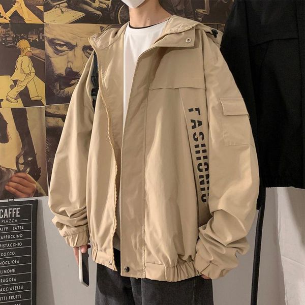 men's jackets 2021 autumn ins trendy loose casual youth zipper placket long sleeve hooded jacket coat m-5xl, Black;brown
men's jackets 2021 autumn ins trendy loose casual youth zipper placket long sleeve hooded jacket coat m-5xl, Black;brown
