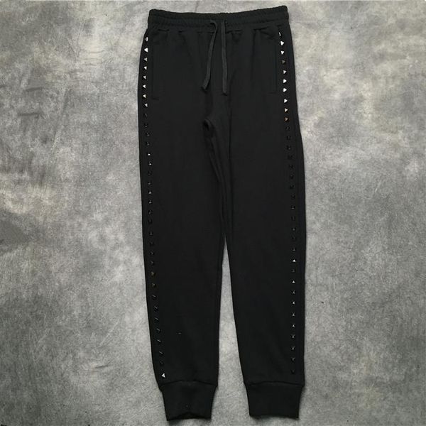men's pants high novelty cotton luxury 19ss metal rivets comfortable classic paisley 4 white casual sweatpants thicken #m2, Black
men's pants high novelty cotton luxury 19ss metal rivets comfortable classic paisley 4 white casual sweatpants thicken #m2, Black