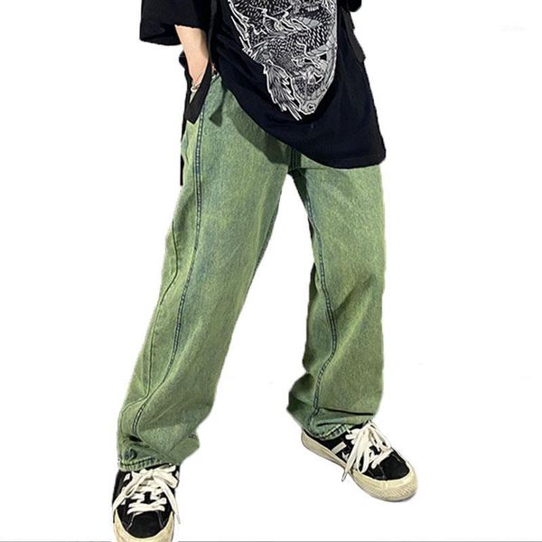 retro washed jeans men solid hip hop distressed oversized straight denim pants mens streetwear harajuku wide leg trousers men's, Blue
retro washed jeans men solid hip hop distressed oversized straight denim pants mens streetwear harajuku wide leg trousers men's, Blue