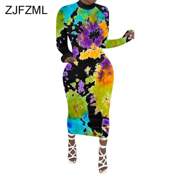 women elegant colorful tie dye print dress long sleeve high necked bandage skinny fall stretchy fitness streetwear outfits casual dresses, Black;gray
women elegant colorful tie dye print dress long sleeve high necked bandage skinny fall stretchy fitness streetwear outfits casual dresses, Black;gray