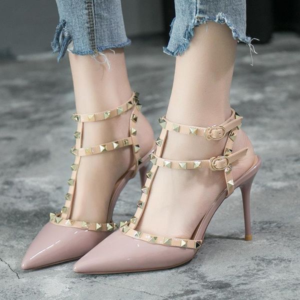 sandals woman summer women pumps fashion female pointed toe rivet pu leather wedding shoes zapatos mujer feminina jqng, Black
sandals woman summer women pumps fashion female pointed toe rivet pu leather wedding shoes zapatos mujer feminina jqng, Black