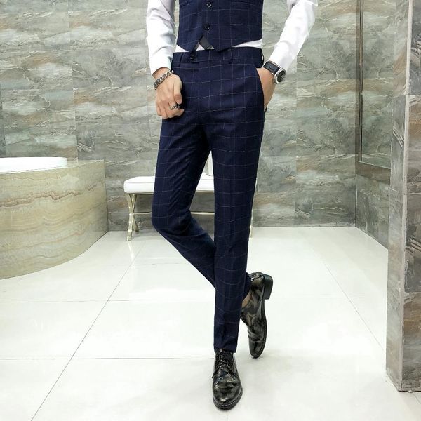 men's pants brand new dress men fashion autumn slim fit british style plaid mens casual pant business trousers 33-29, Black
men's pants brand new dress men fashion autumn slim fit british style plaid mens casual pant business trousers 33-29, Black