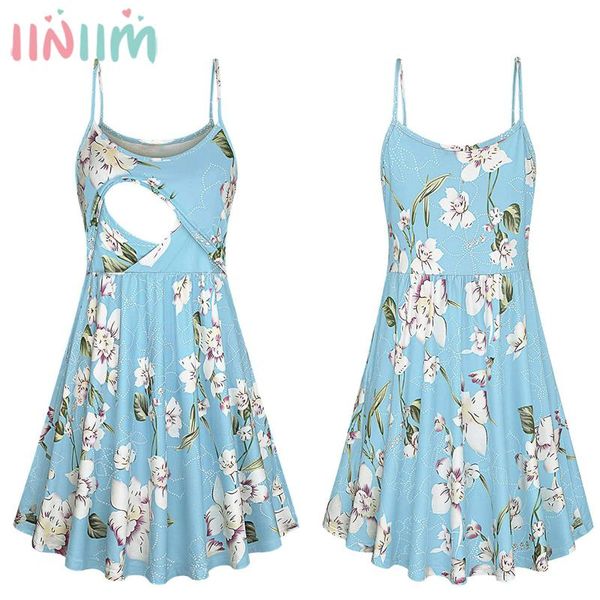 pregnant women floral dress maternity cotton short sleeve nursing breastfeeding dresses pregnancy spaghetti strap, White
pregnant women floral dress maternity cotton short sleeve nursing breastfeeding dresses pregnancy spaghetti strap, White