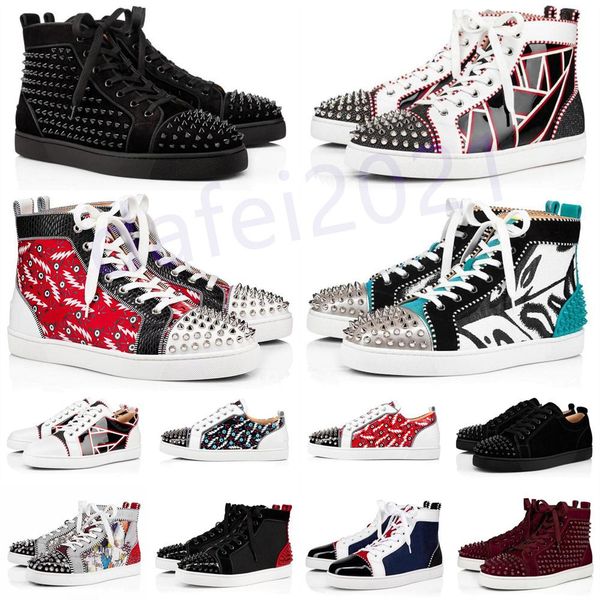 mens casual shoes women outdoor red bottoms shoe studded spikes loafers sneakers suede leather flats ttrainers jogging des chaussures a16, Black
mens casual shoes women outdoor red bottoms shoe studded spikes loafers sneakers suede leather flats ttrainers jogging des chaussures a16, Black