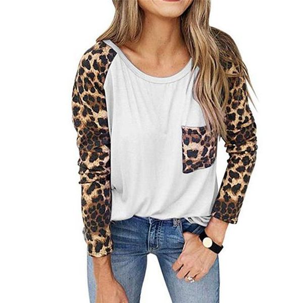 women's blouses & shirts 2021 fashion women long sleeve shirt ladies leopard patchwork blouse print casual, White
women's blouses & shirts 2021 fashion women long sleeve shirt ladies leopard patchwork blouse print casual, White