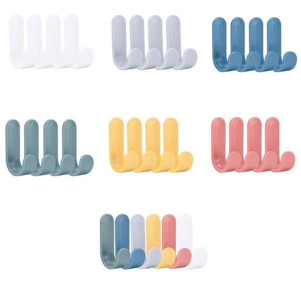 hooks & rails 4pcs/6pcs portable storage hanger abs plastic hook self adhesive towel for kitchen bathroom
hooks & rails 4pcs/6pcs portable storage hanger abs plastic hook self adhesive towel for kitchen bathroom