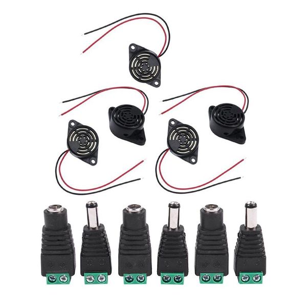 smart home sensor 6 pcs 5.5x2.1mm female + male cctv dc power connector & 5pcs 95db alarm high-decibel 6-24v electronic buzzer
smart home sensor 6 pcs 5.5x2.1mm female + male cctv dc power connector & 5pcs 95db alarm high-decibel 6-24v electronic buzzer