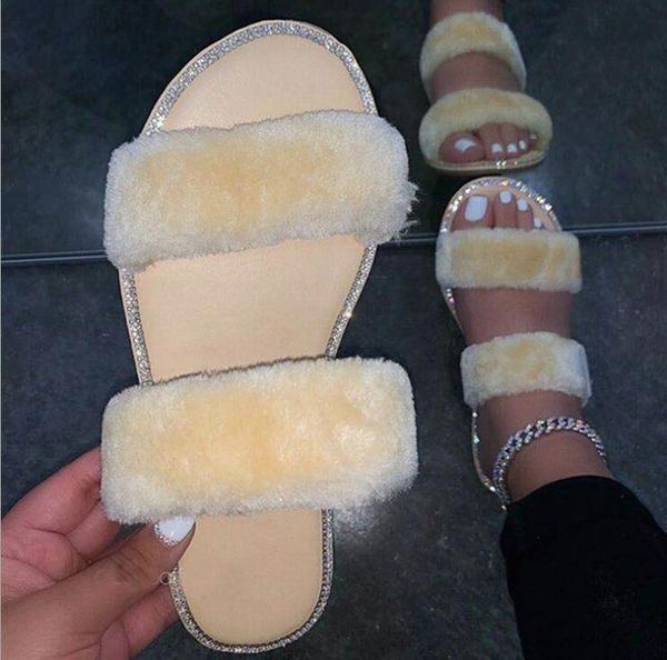 autumn winter hair soft double layer smooth flat rhinestone casual all-match our slippers outdoor women sandals, Black
autumn winter hair soft double layer smooth flat rhinestone casual all-match our slippers outdoor women sandals, Black