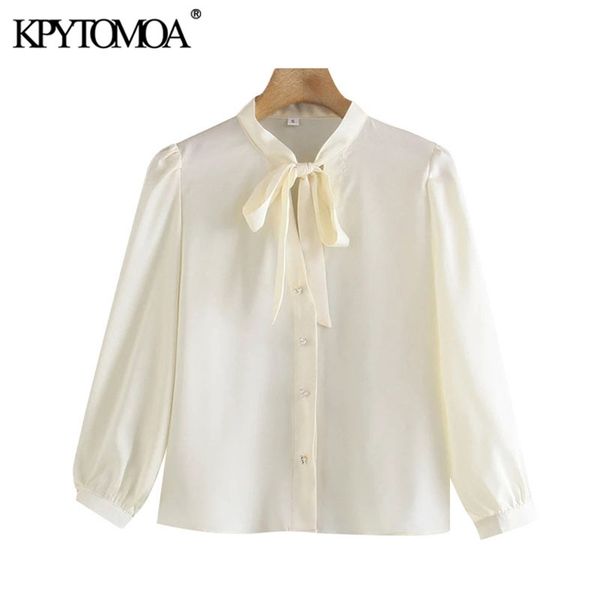 women fashion faux pearl buttons cozy blouses bow tied collar three quarter sleeve female shirts chic 210420, White
women fashion faux pearl buttons cozy blouses bow tied collar three quarter sleeve female shirts chic 210420, White