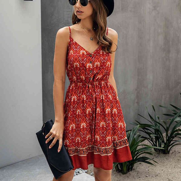summer dress women 6 color mini sundress beach sleevees clothes fashion slip dress for women red buttons floral dresses 210421, Black;gray
summer dress women 6 color mini sundress beach sleevees clothes fashion slip dress for women red buttons floral dresses 210421, Black;gray