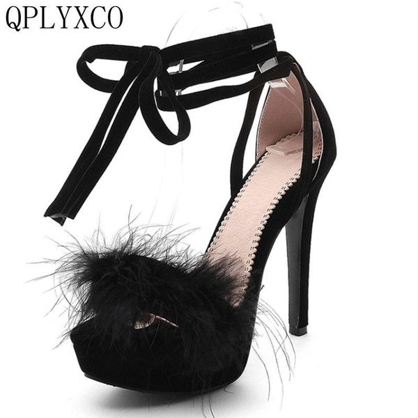 shoes woman summer genuine leather sandals big size 33-43 super high heels (13cm) wedding party k34811, Black
shoes woman summer genuine leather sandals big size 33-43 super high heels (13cm) wedding party k34811, Black