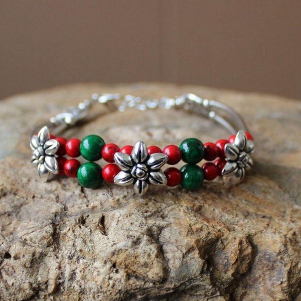 beaded, strands bohemian geometric double layer bracelets thick chain tibetan silver bracelet for women fashion female boho jewelry, Black
beaded, strands bohemian geometric double layer bracelets thick chain tibetan silver bracelet for women fashion female boho jewelry, Black