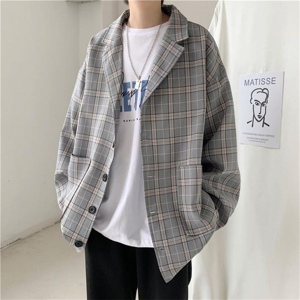 men's suits & blazers 2021 listing blazer men loose comfortable plaid fashion mens casual 4 seasons daily long sleeves clothing, White;black
men's suits & blazers 2021 listing blazer men loose comfortable plaid fashion mens casual 4 seasons daily long sleeves clothing, White;black
