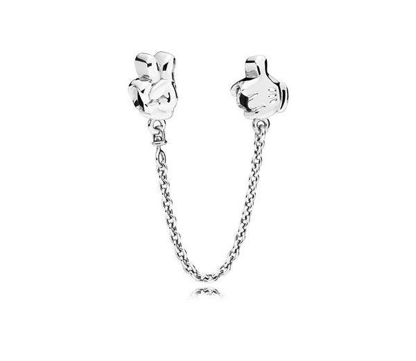 silver thumbs-up gesture safety chain charm bead fit original pandora 925 bracelet pendant diy jewelry for women, Black
silver thumbs-up gesture safety chain charm bead fit original pandora 925 bracelet pendant diy jewelry for women, Black
