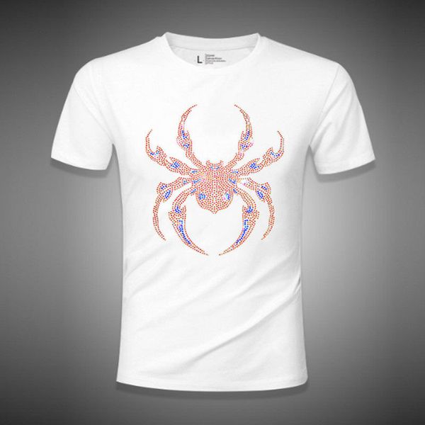 men's skulls t-shirt summer o neck short sleeve fashion streetwear slim cotton tees rhinestones skull solid tee, White;black
men's skulls t-shirt summer o neck short sleeve fashion streetwear slim cotton tees rhinestones skull solid tee, White;black