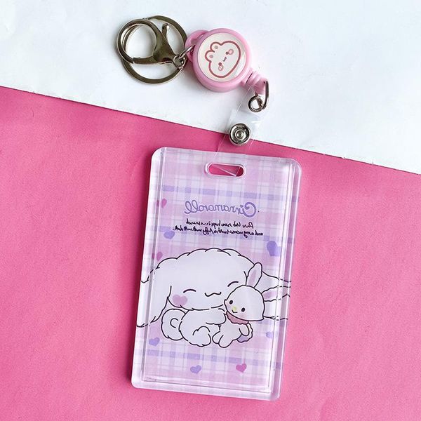 card holders cartoon big ear dog stretching holder acrylic student meal bus subway ic protective case keychain, Brown;gray
card holders cartoon big ear dog stretching holder acrylic student meal bus subway ic protective case keychain, Brown;gray