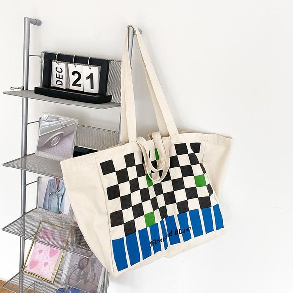 evening bags women's bag canvas totes shoulder shopper for women fashion plaid large capacity travel female luxury designer handbags
evening bags women's bag canvas totes shoulder shopper for women fashion plaid large capacity travel female luxury designer handbags