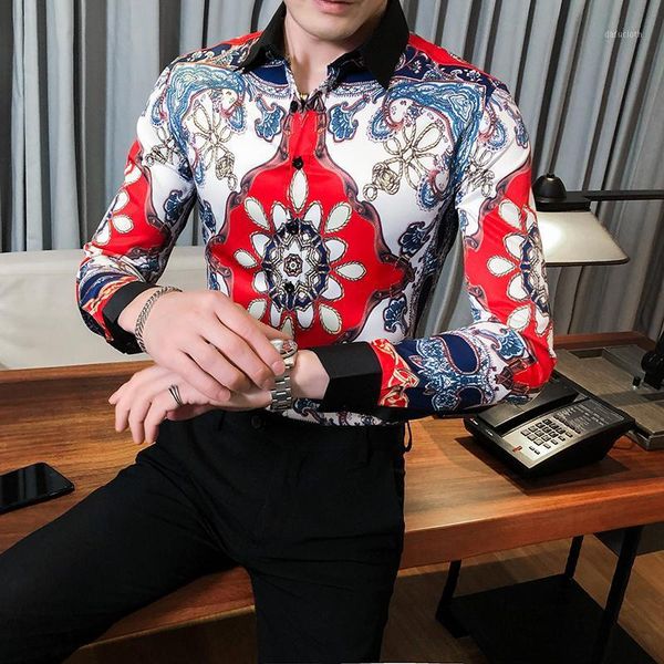 smooth unusual vintage party mens shirts with print fancy floral fashionable luxury designer clothes elegant slim fit men's casual, White;black
smooth unusual vintage party mens shirts with print fancy floral fashionable luxury designer clothes elegant slim fit men's casual, White;black