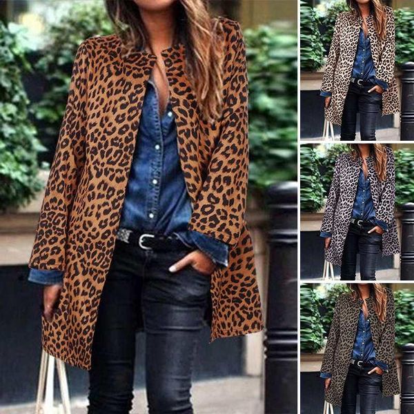 women's jackets autumn leopard print 2021 coats long sleeve windbreaker female open stich cardigans outerwear 5xl, Black;brown
women's jackets autumn leopard print 2021 coats long sleeve windbreaker female open stich cardigans outerwear 5xl, Black;brown