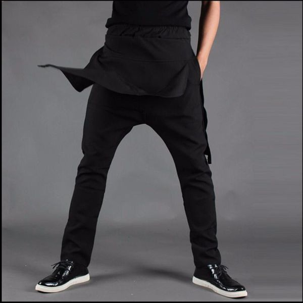 culottes men trousers personalized hypotenuse asymmetrical loose harem pants hairstylist black skirt spring and summer 27-44 men's
culottes men trousers personalized hypotenuse asymmetrical loose harem pants hairstylist black skirt spring and summer 27-44 men's