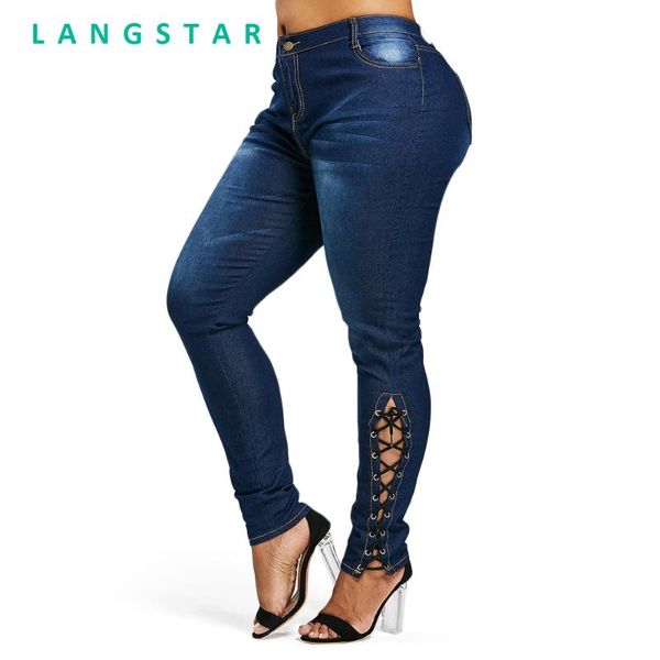 women's jeans langstar plus size zipper side lace up skinny high waist pockets female washed denim women pant trousers big 5xl, Blue
women's jeans langstar plus size zipper side lace up skinny high waist pockets female washed denim women pant trousers big 5xl, Blue