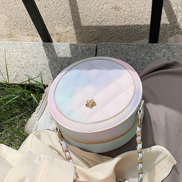 shoulder bags gradient lattice round crossbody bag 2021 summer high-quality pu leather women's designer handbag chain messenger
shoulder bags gradient lattice round crossbody bag 2021 summer high-quality pu leather women's designer handbag chain messenger