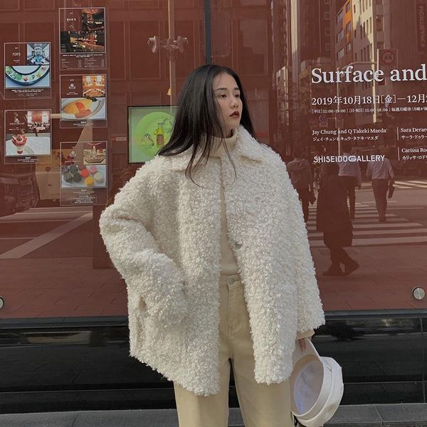 women's jackets winter women faux fur coat oversized wool jacket soft loose elegant chic warm outwear beige black gray high quality, Black;brown
women's jackets winter women faux fur coat oversized wool jacket soft loose elegant chic warm outwear beige black gray high quality, Black;brown
