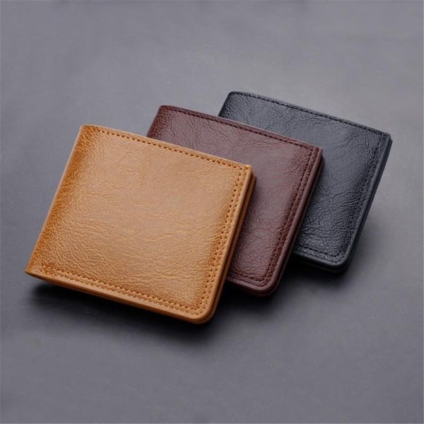 wallets men vintage pu leather wallet simple solid color card holder coin purse, Red;black
wallets men vintage pu leather wallet simple solid color card holder coin purse, Red;black